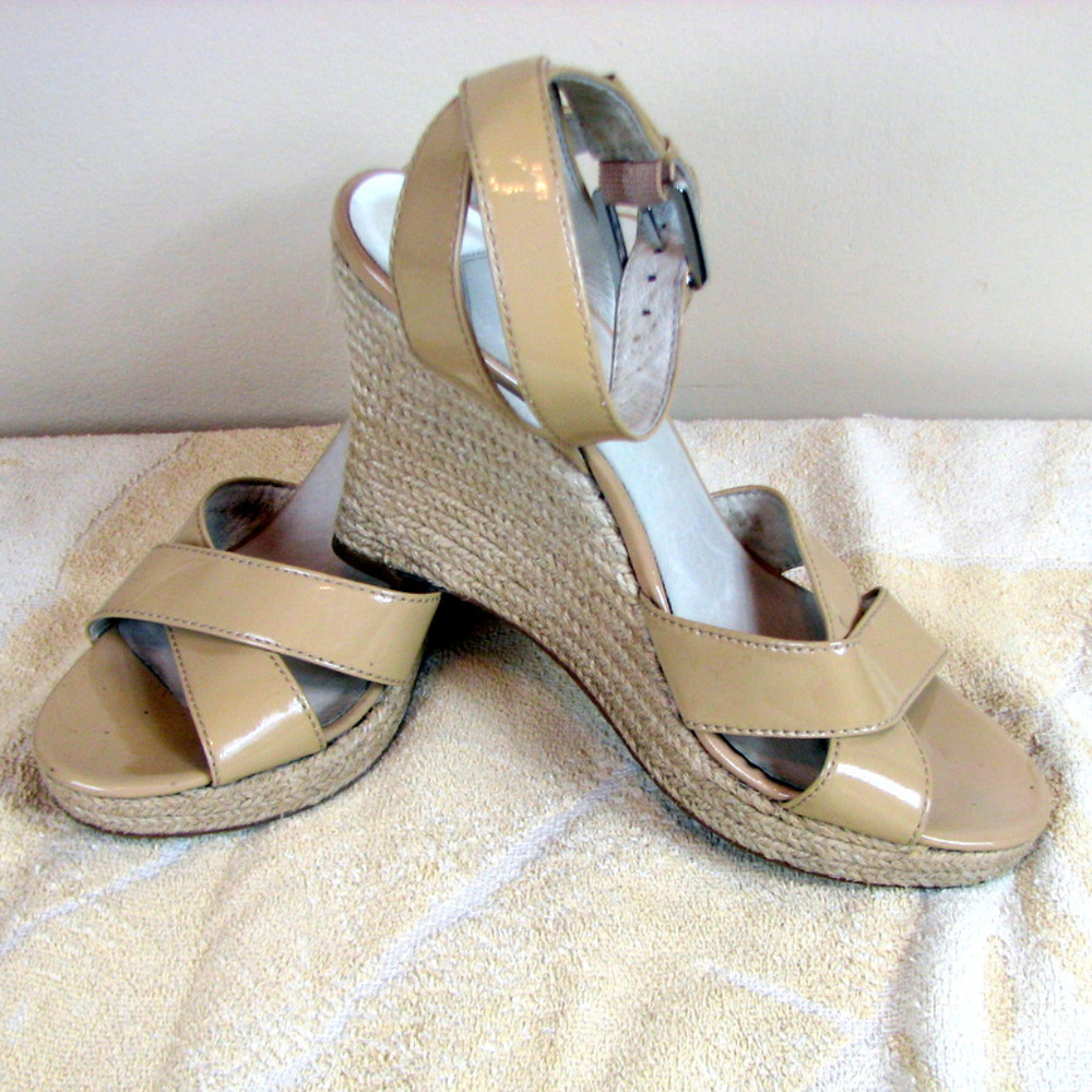 Michael Kors wedge platform strap sandals 7M